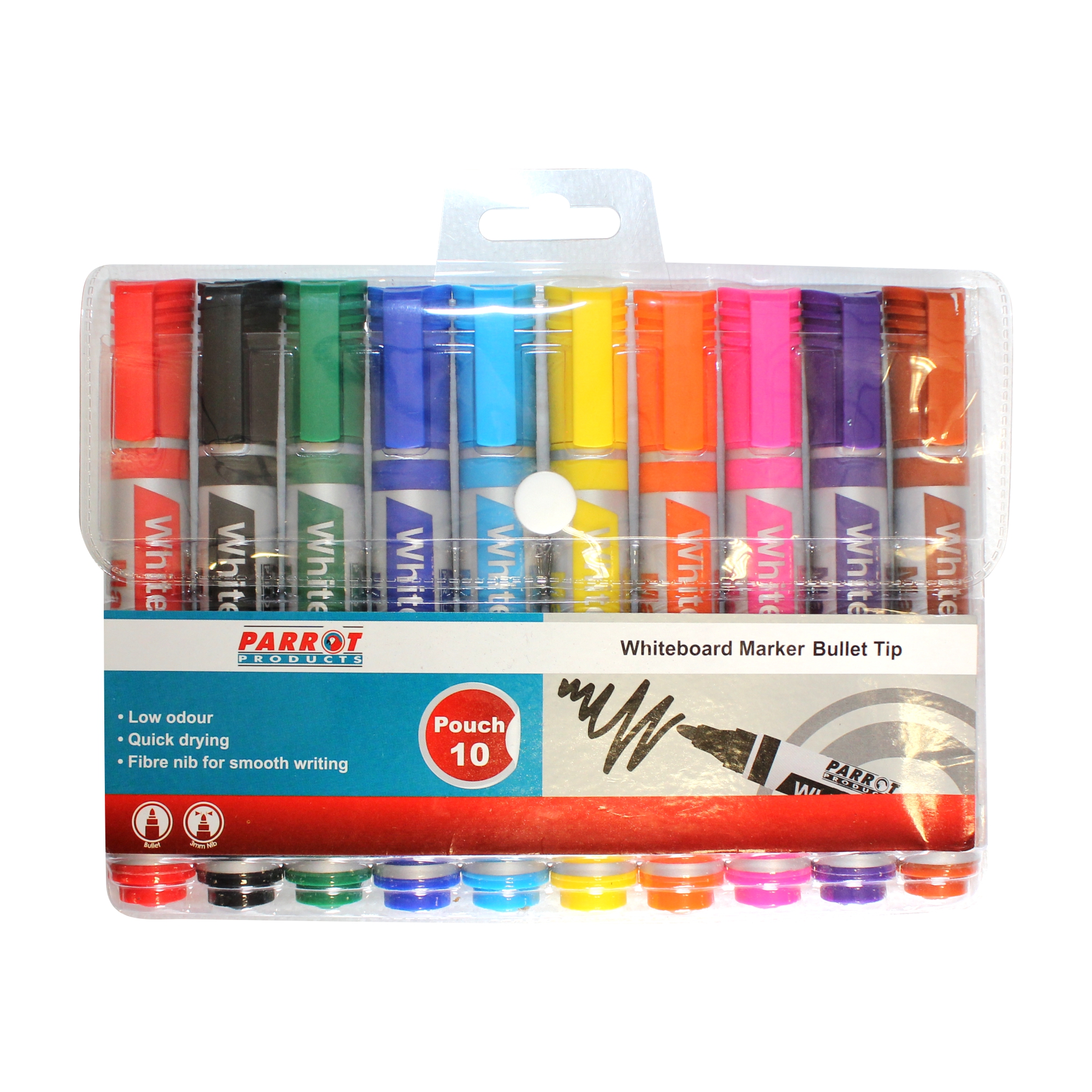 Whiteboard Markers (10 Markers - Bullet Tip)